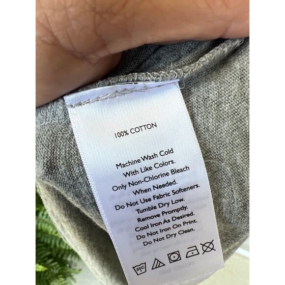 NWT Eddie Bauer size medium gray cotton knit maxi dress - Picture 4 of 4